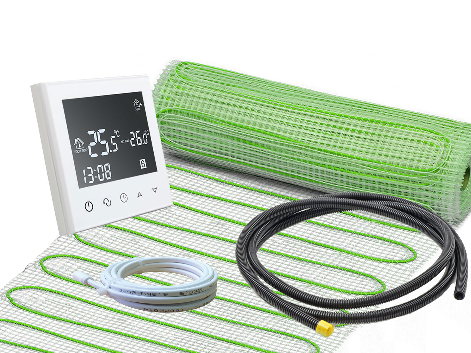 Thermostat RT-50 mit elektrischer Heizmatte UltraPro für Fliesen 160 W/m²