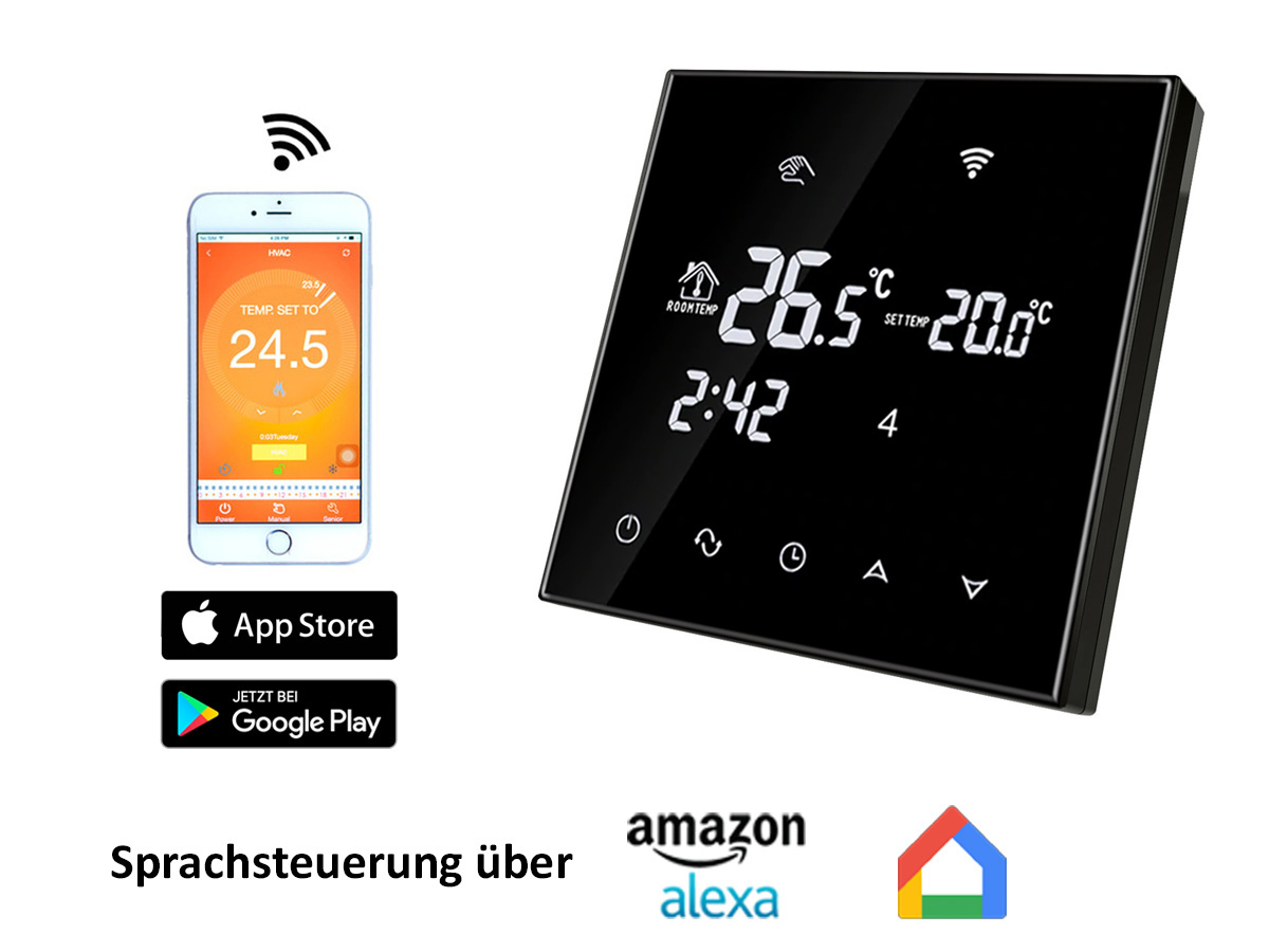 RT-65-2 Thermostat RT-67 Wlan mit FENIX AL-MAT 140 W/m² für Laminat / Klickvinyl
