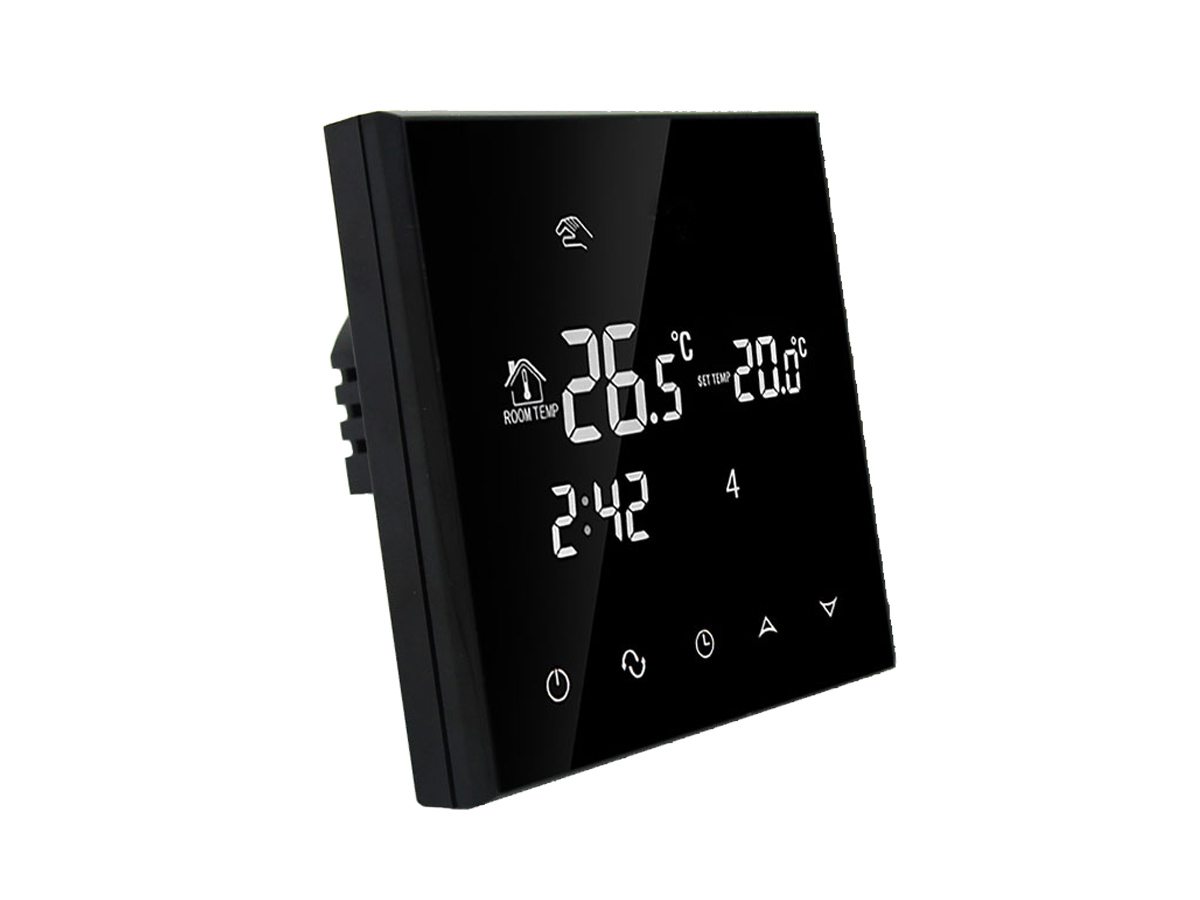 Thermostat RT-50 schwarz mit elektrische Fußbodenheizung UltraPro 100 für Fliesen