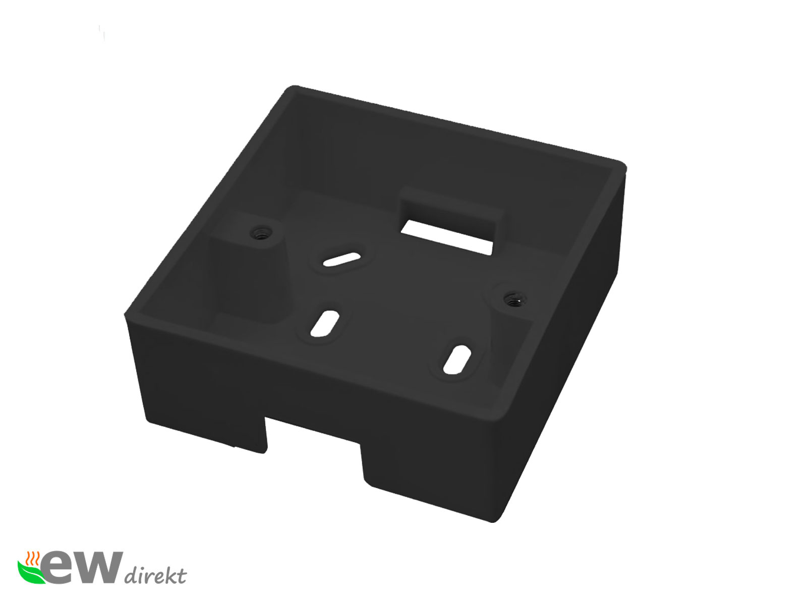 Aufputzdose / Gehäuse für Thermostat | schwarz