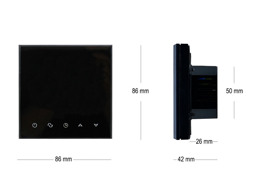 RT-65-3 Thermostat RT-67 Wlan mit FENIX AL-MAT 140 W/m² für Laminat / Klickvinyl