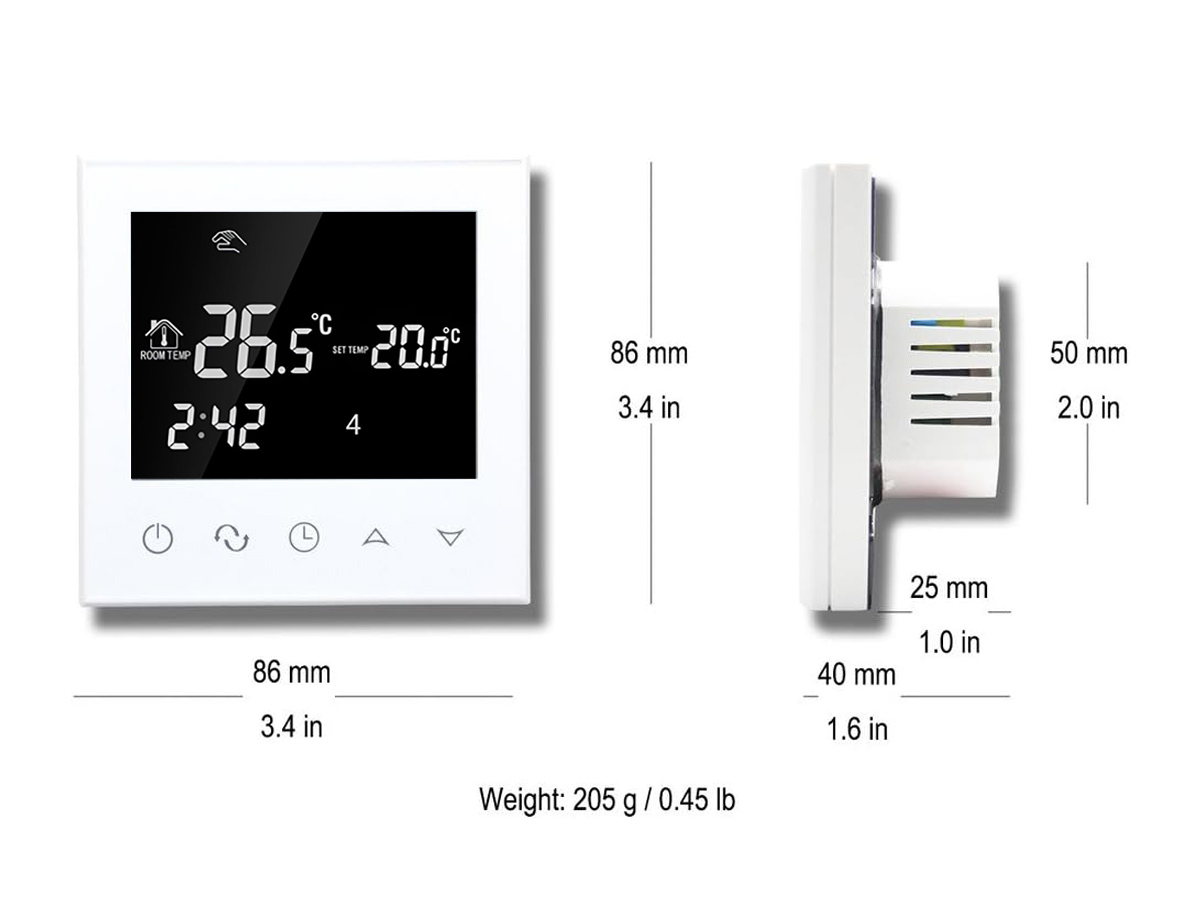 Thermostat RT-50 mit AluPro 140 W/m² für Laminat / Klickvinyl