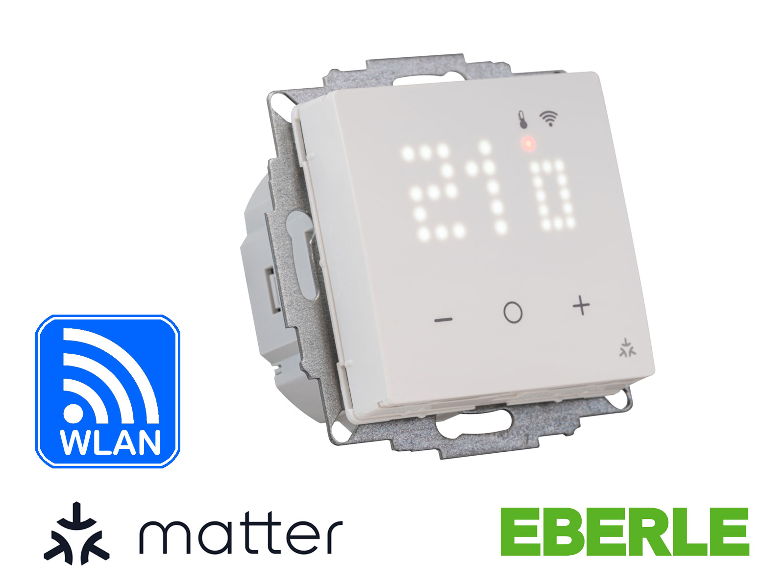Thermostat Eberle UTE 3800 mit AluPro 140 W/m² für Laminat / Klickvinyl