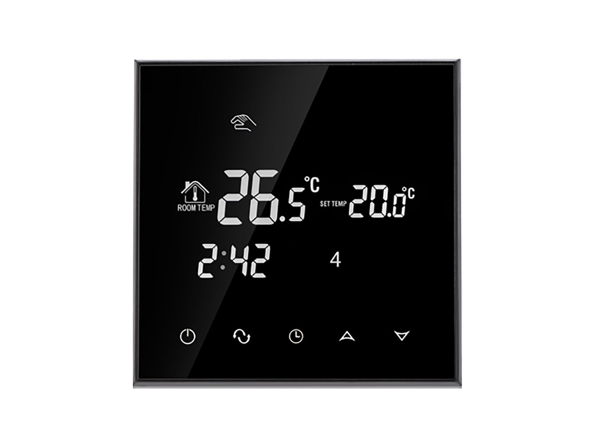 Thermostat RT-50 schwarz mit elektrische Fußbodenheizung UltraPro 100 für Fliesen