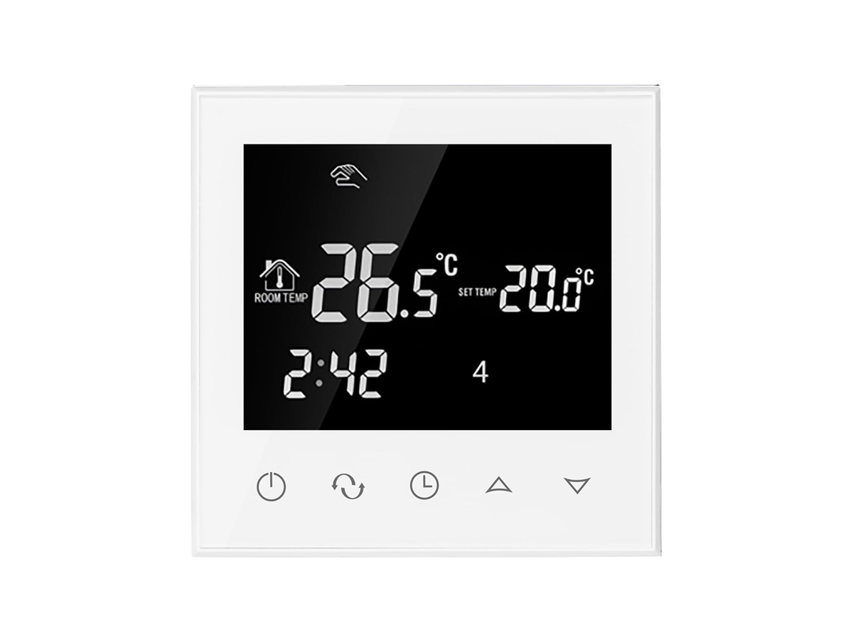 Thermostat RT-50 weiß mit elektrische Fußbodenheizung UltraPro 100 für Fliesen